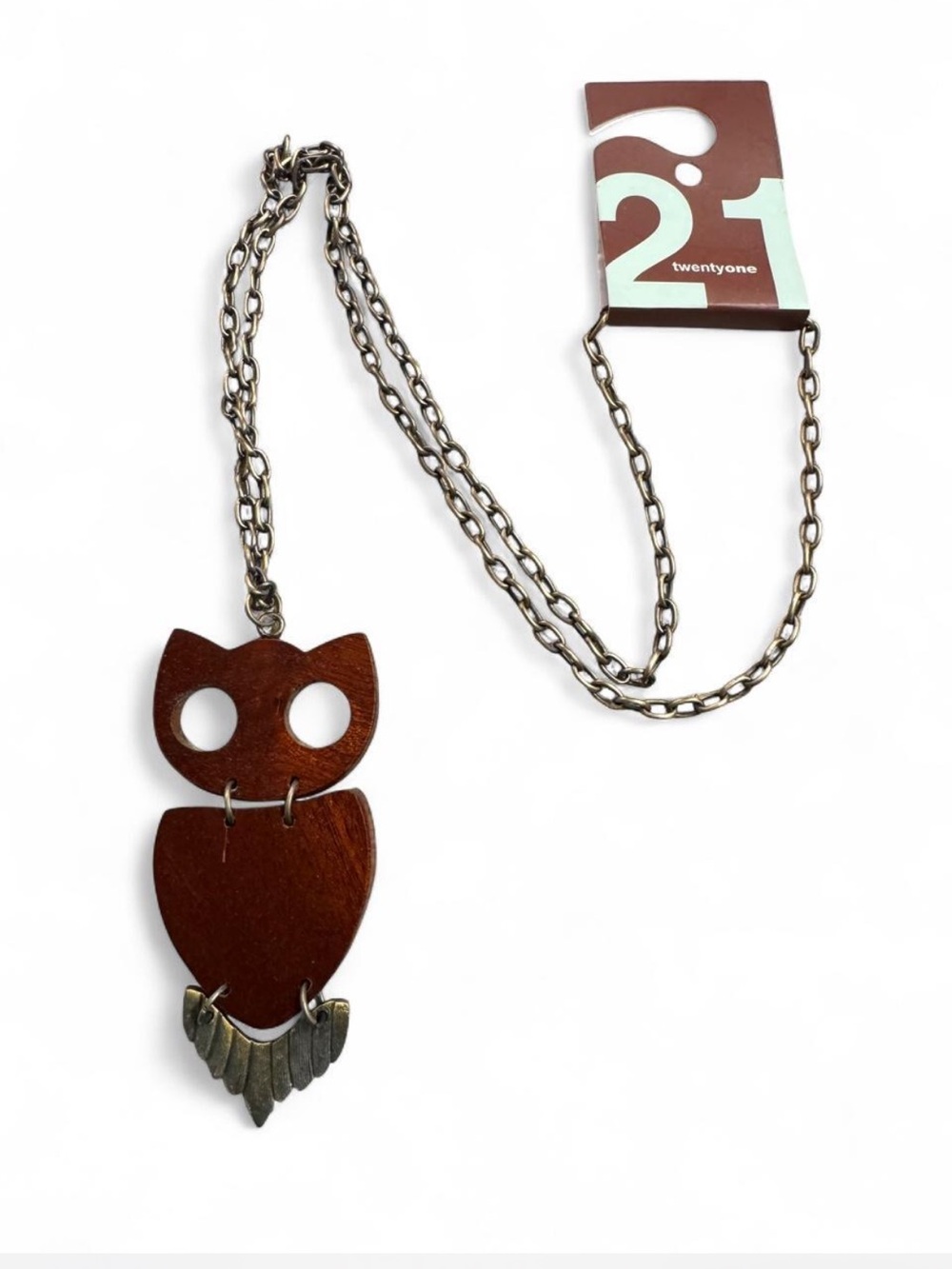 Y2K Necklace with Owl Pendant